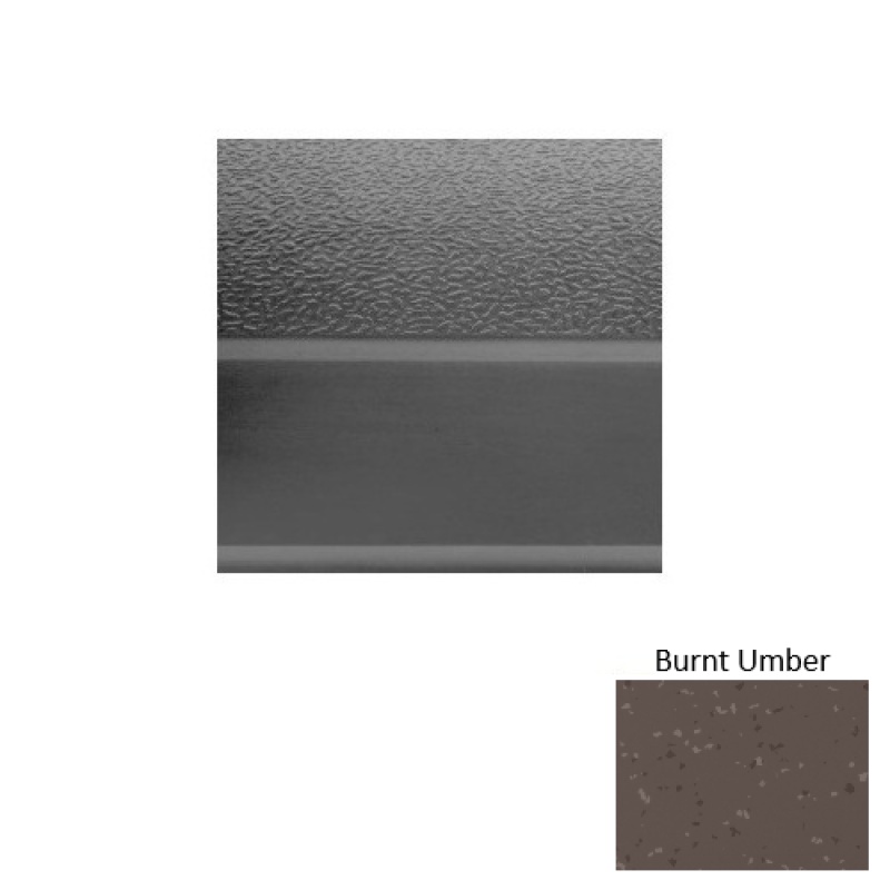 Symmetry 93 Burnt Umber Textured Rubber (Sq) Stair Tread With Dupont Kevlar - Textured