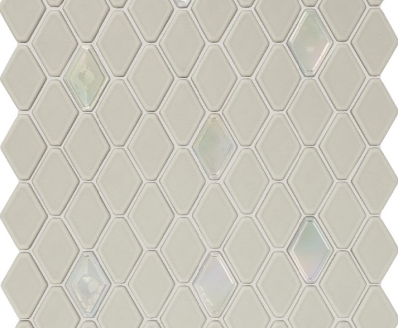 Clearance Sale! Starcastle Comet Stone & Glass Mosaic - 1 1/2" Elongated Hexagon - Matte