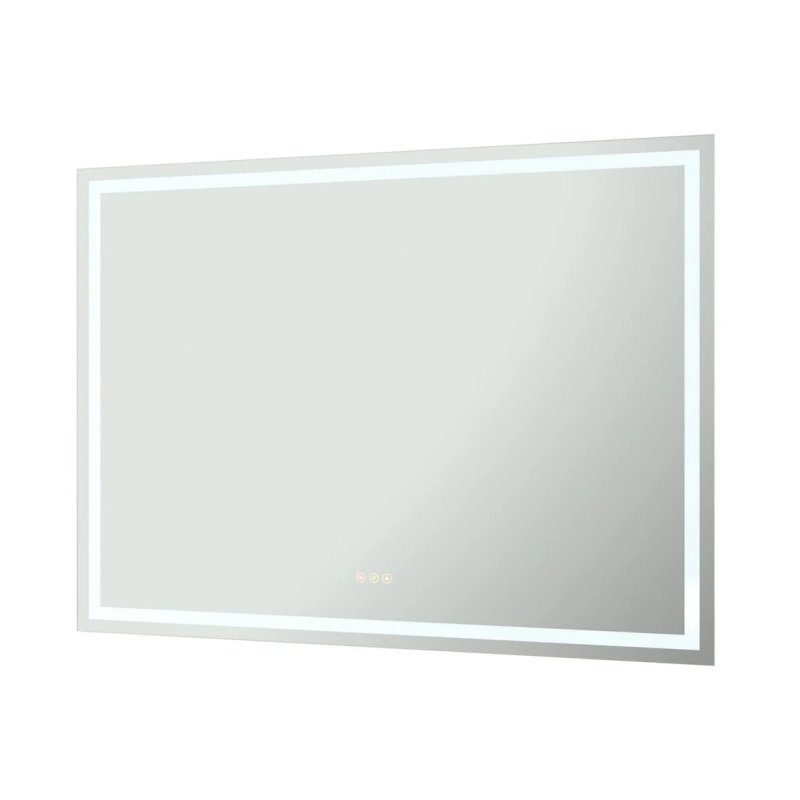 Clear Glass Framed Bathroom Mirror 48" x 36"