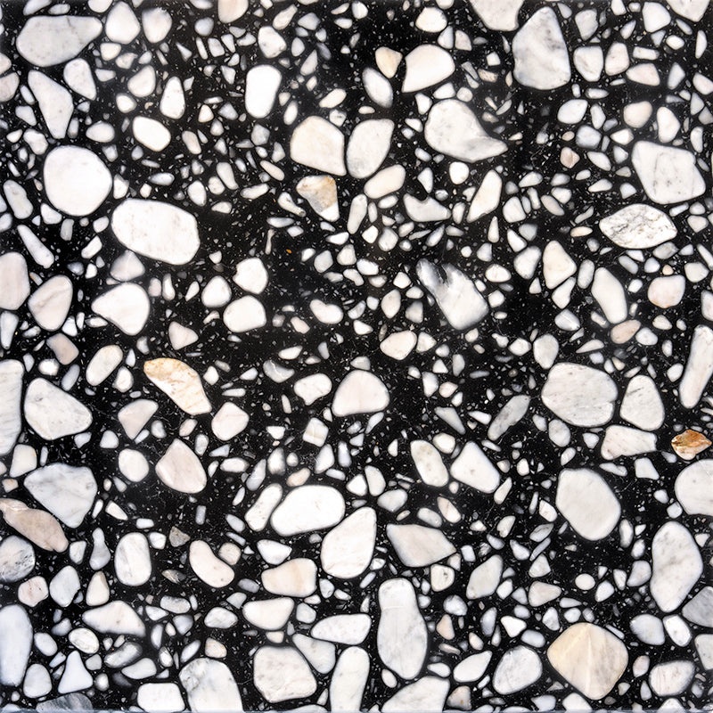 Terrazzo Nero Terrazzo Tile - Honed - 24" X 24"