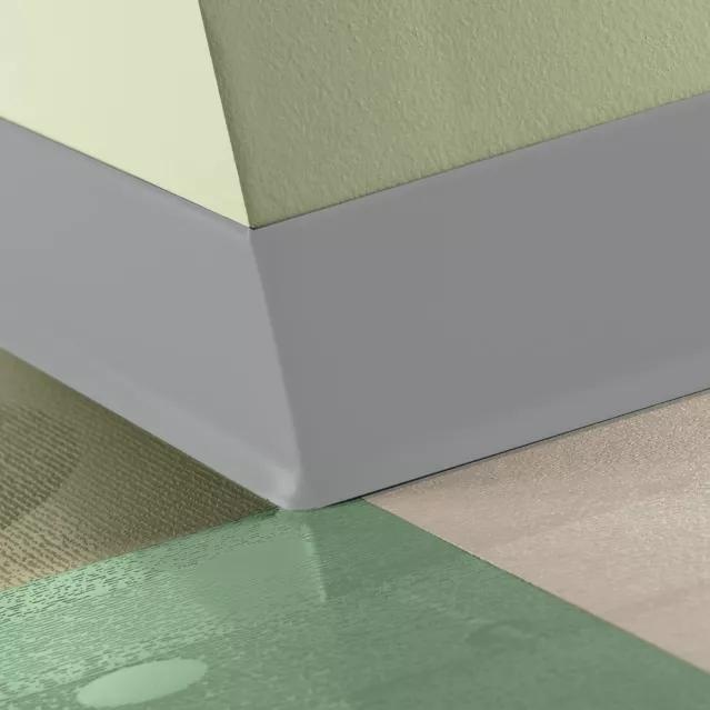 Johnsonite Silver Grey Rubber Baseworks Thermoset Wall Base