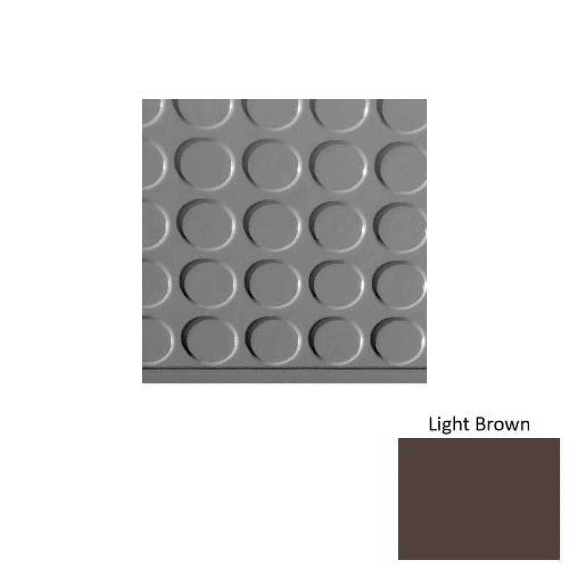 Solid Light Brown Textured Rubber Stair Tread