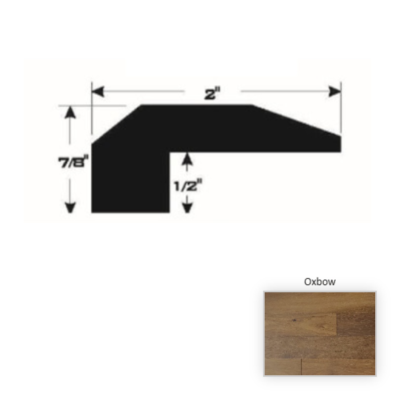 Contempo European White Oak Oxbow Hardwood Moulding / Trim - 90" Threshold - Ultra Matte Polyurethane