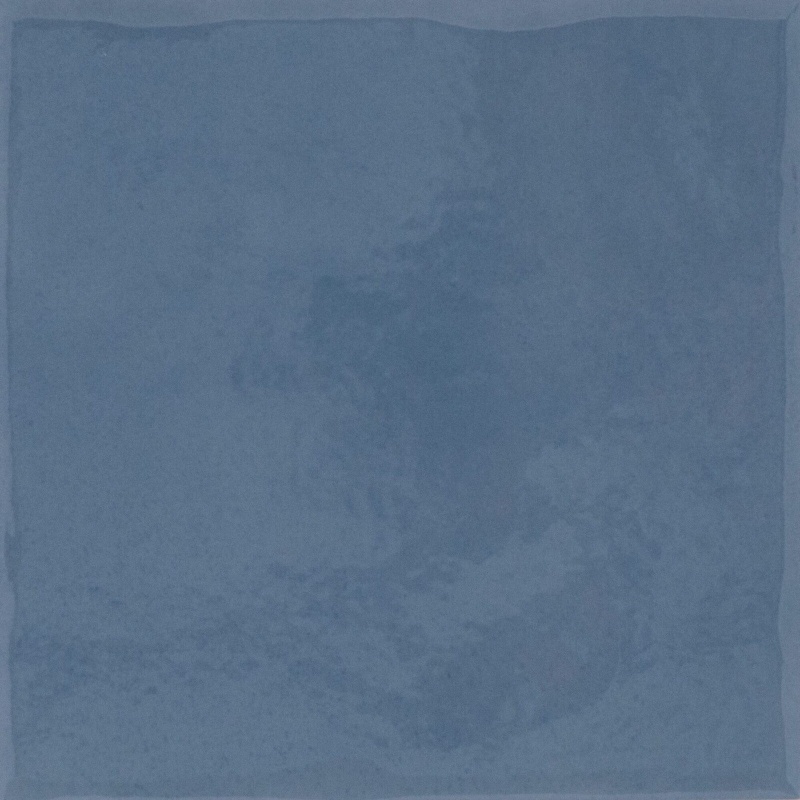 Maiolica Azzurro Porcelain Tile - Glossy - 6" X 6"
