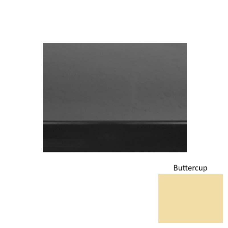 Solid 71 Buttercup Light Duty Rubber (Rd) Stair Tread - Smooth