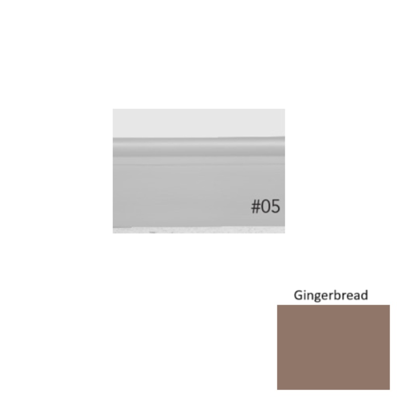 Pinnacle Plus #05 Contrive Gingerbread Rubber Coil Wall Base - 2 1/2" X 60 Ft