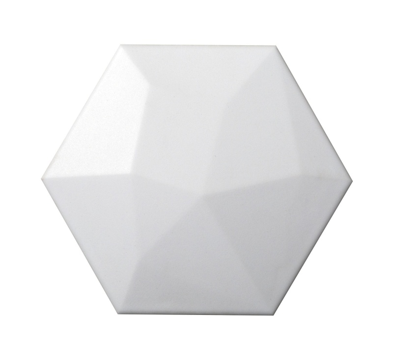 Code White High Ceramic Tile - Matte - Hexagon
