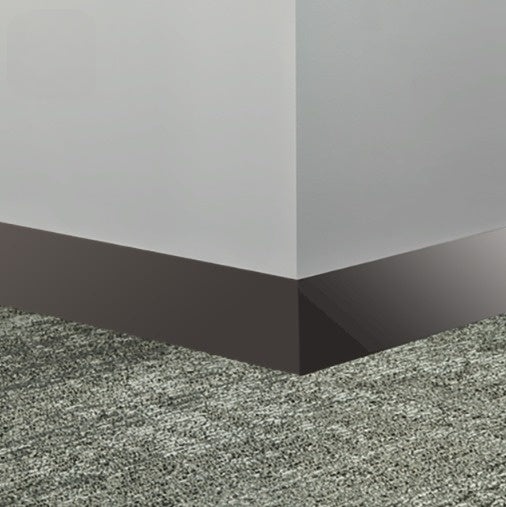 Johnsonite Peppercorn Rubber Millwork Contoured Wall Base - 2 1/2" X 96" X 1/4" Monument - Millwork Contoured Wall Base
