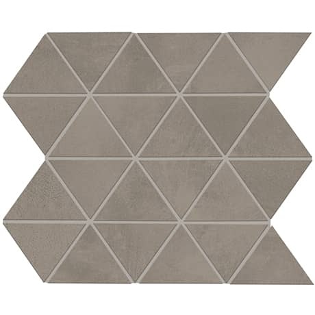 Chord Forte Gray Porcelain Mosaic - 3" Triangle - Matte, Per Pack: 5.95 Sqft