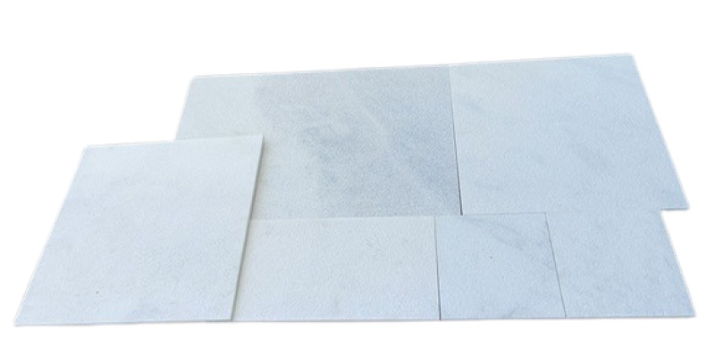 Fantasy White Marble Versailles Pattern - Sandblasted - Various Sizes