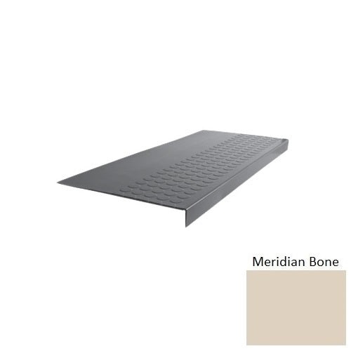 Flextones Meridian Bone Type 701E Distinct Designs Rubber - 15" X 72" Stair Tread - Rgt Radial Ii Raised Disc Design