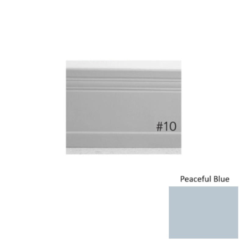 Pinnacle Plus #10 Serenity Peaceful Blue Rubber Coil Wall Base - 4" X 60 Ft