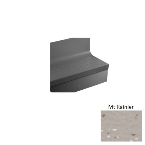 Johnsonite Mt Rainier Raised Square Rubber Stair Tread