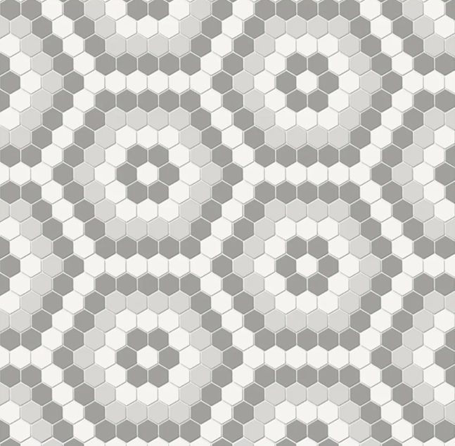 Soho Evening Blend Porcelain Mosaic - Hexagon - Matte