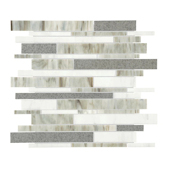 Stone Theory Geo Glass Mosaic - Stacked - Matte