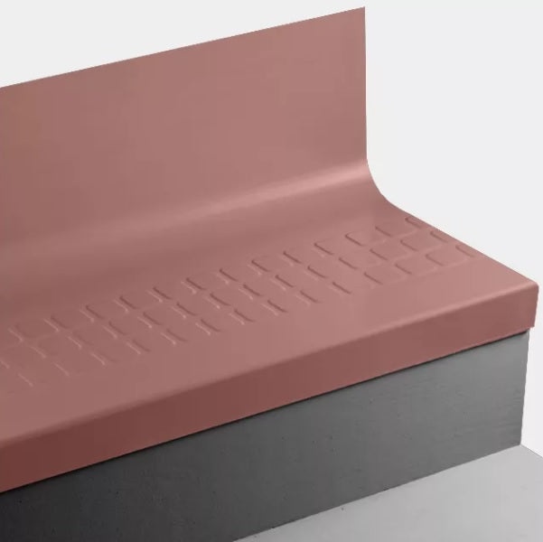 Johnsonite Spicy Chip Raised Square Rubber Stair Tread with Riser