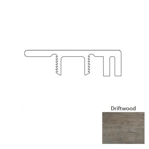 Adura Maxus (Maxus) Dockside Driftwood Luxury Vinyl Moulding / Trim - 94" End Cap - Embossed