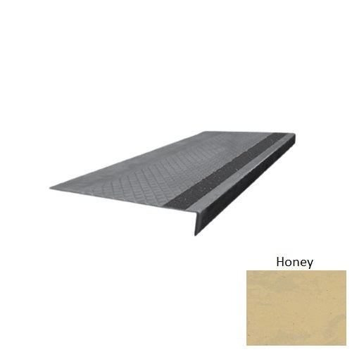 Evolving Styles Creative Elements Honey Type 675 With Flush Ribbed Insert Distinct Designs Rubber - 12" X 72" Stair Tread - Diamond Profile Design