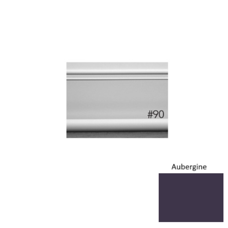 Pinnacle Plus #90 Intrigue Aubergine Rubber Coil Wall Base - 4" X 60 Ft