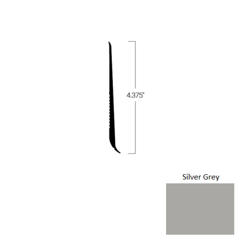 Johnsonite Silver Grey Rubber Tightlock Resilient Rubber Base