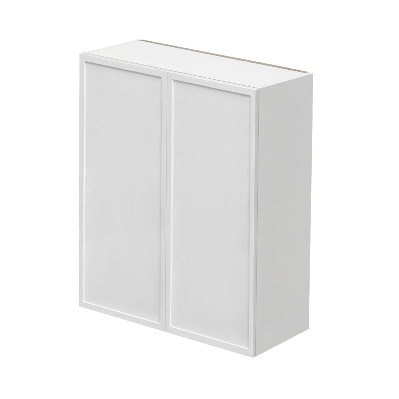 Shady White Slim Shaker Wood Kitchen Wall Cabinet