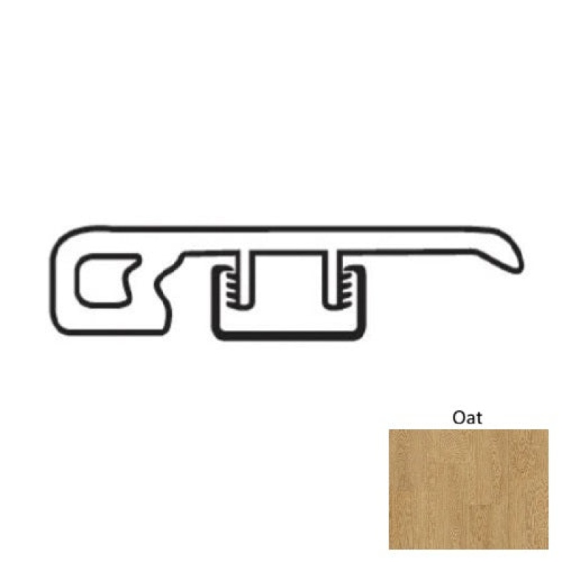 Natural Beauty Max 4 Oakridge Oat Luxury Vinyl Moulding / Trim - 1.73" X 94.48" End Cap - Urethane