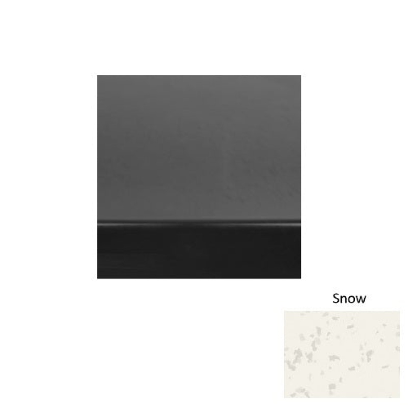 Symmetry 61 Snow Heavy Duty Rubber (Rd) With Galley Red Abrasive Strip Stair Tread With Dupont Kevlar - Smooth