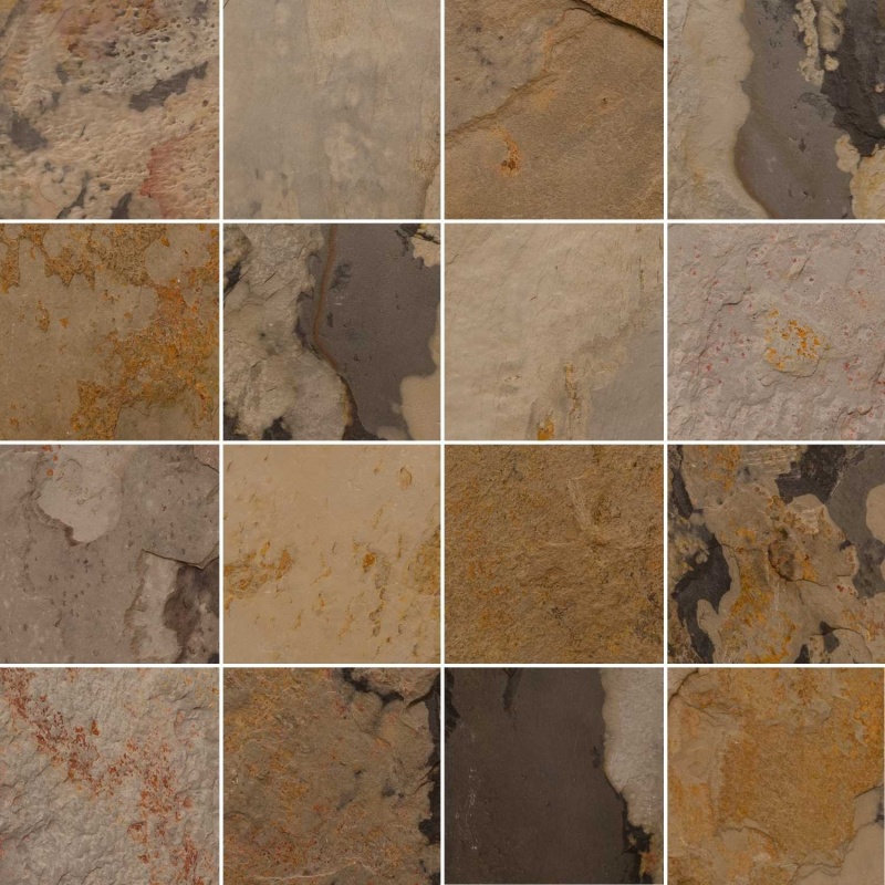 Lavender Harvest Slate Tile - Natural Cleft Face, Gauged Back