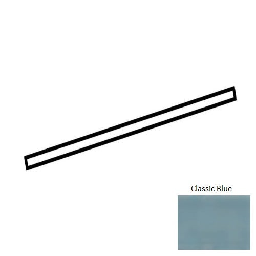 Artezen Classic Blue Ceramic Wall Trim - 1/2" X 12" Jolly - Glossy