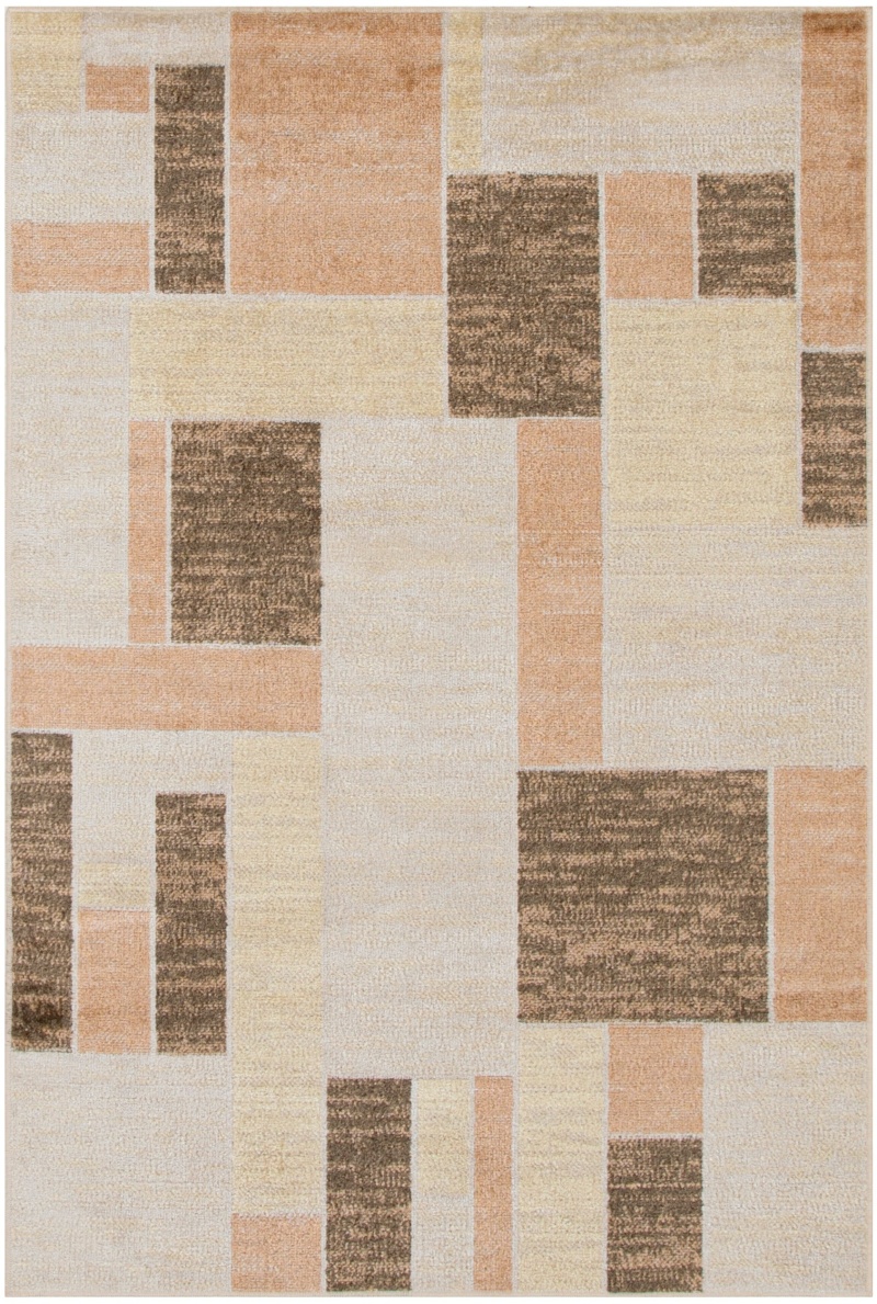 Astra Machine Washable Beige Multicolor Area Rug