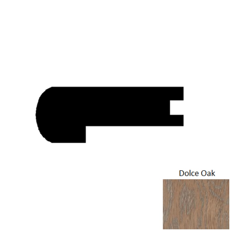 3" x 84" Flush Stair Nose Prefinished Oak Moulding Trim