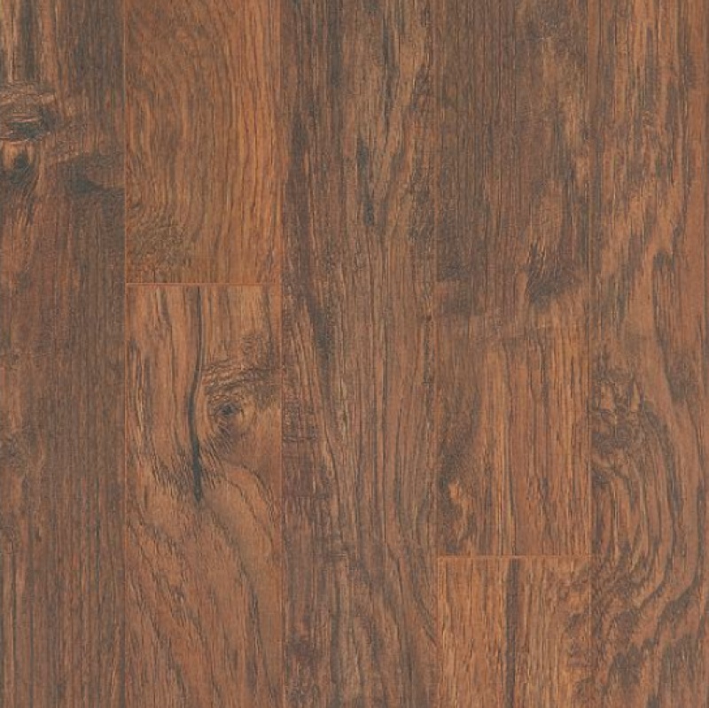 Kingmire Rustic Suede Hickory Laminate Wood Plank Flooring - Textured - 5 1/4" X 47 1/4"