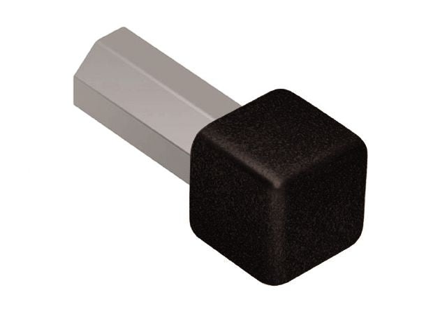 Quadec Metal Inside / Outside Corner Tile Edging Trim - Matte Black
