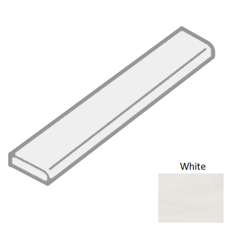 Atelier White Porcelain Floor & Wall Trim