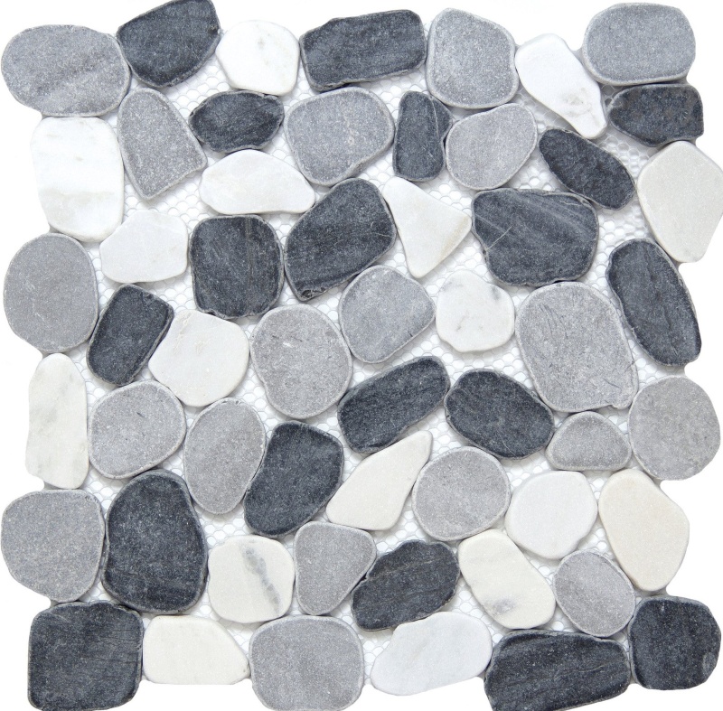 Cultura Spring Blend Natural Stone Mosaic - Pebble - Honed