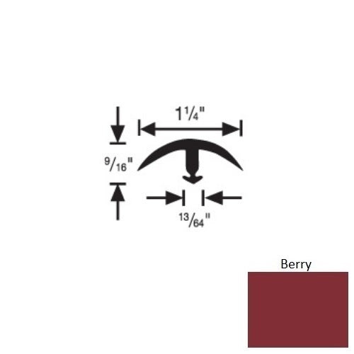Flextones Berry Vinyl 161 Snap Down Edging
