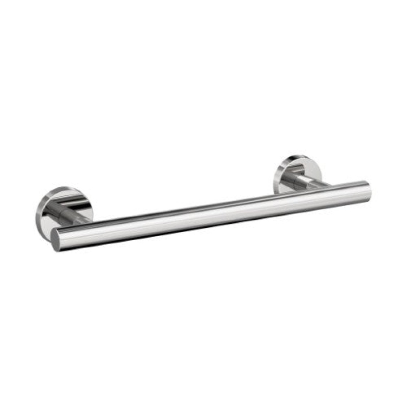 Arrondi Single Wall Mounted Towel Bar - Polished Stainless Steel