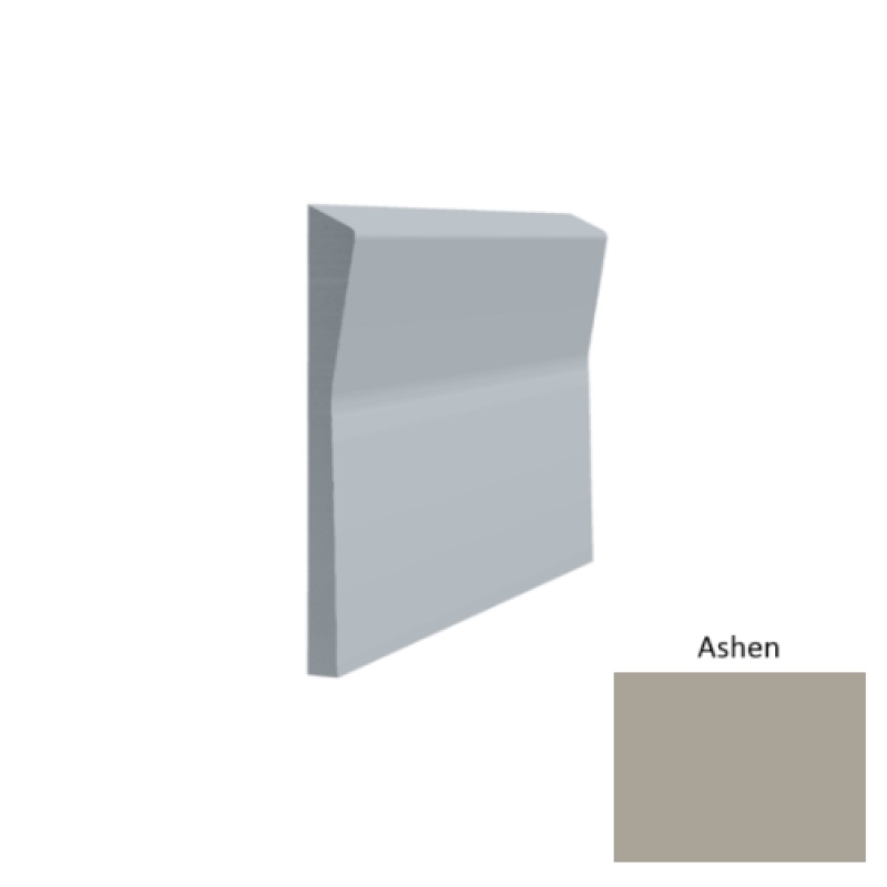 Contours #70 Valiant Ashen Rubber Profiled Wall Base - Satin - 4 1/2" X 8 Ft
