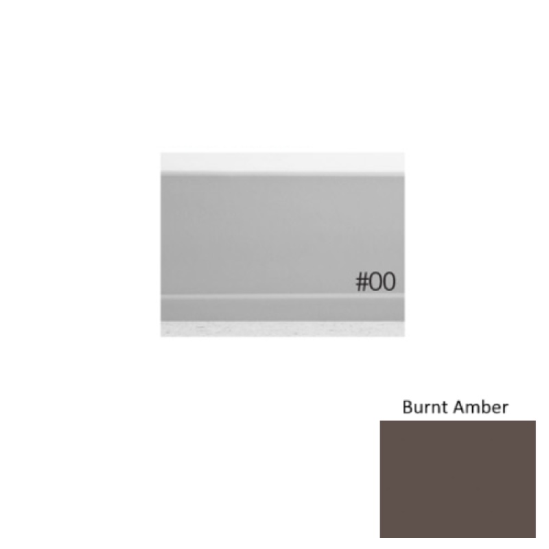 Pinnacle Plus #00 Simplicity Burnt Amber Rubber Coil Wall Base - 4" X 60 Ft