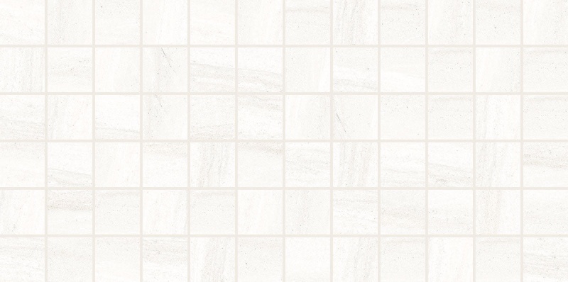 Linden Point Bianco 2" x 2" Matte Ceramic Mosaic