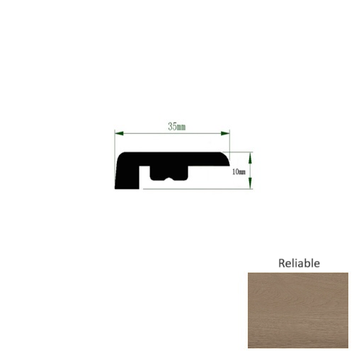 Genesis Authentics Reliable Luxury Vinyl Moulding / Trim - 94" End Cap - Matte