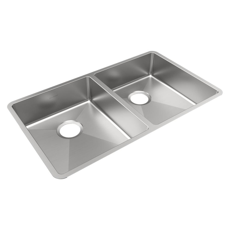 Crosstown Stainless Steel Undermount Double Bowl Bar Sink