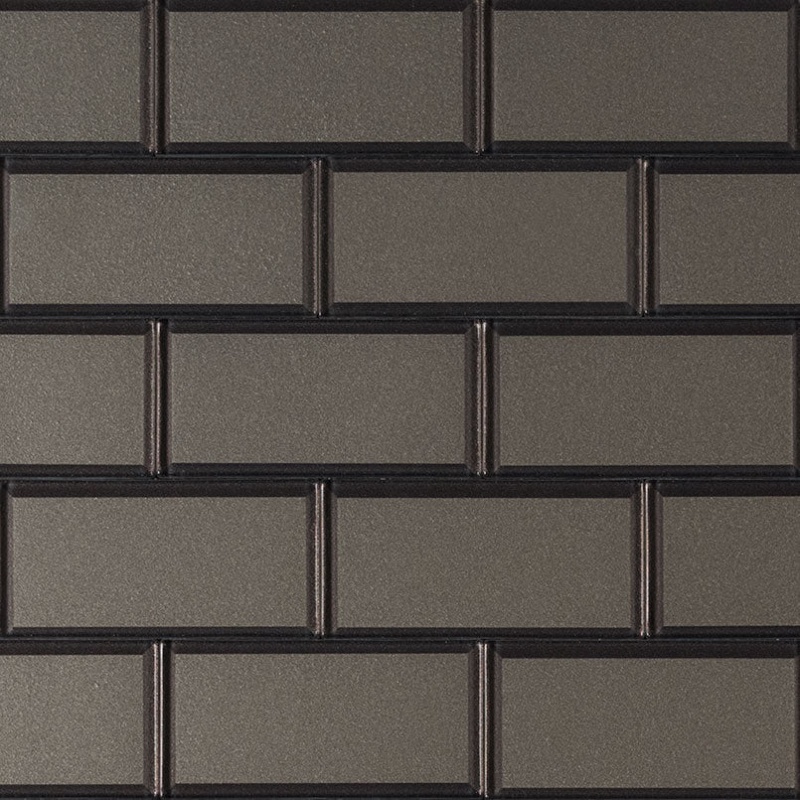 Clearance Sale! Crisson Subway Peel & Stick Glass Mosaic - 2" X 4" Beveled Brick - Glossy