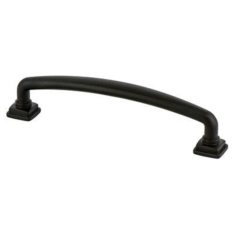 Berenson Tailored Traditional Zinc Handle Pulls - Matte Black - 5 1/16" (128 Mm) Center To Center
