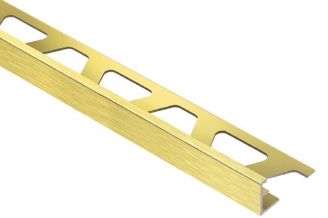 Jolly Metal Tile Edging Trim - Brushed Brass Anodized Aluminum