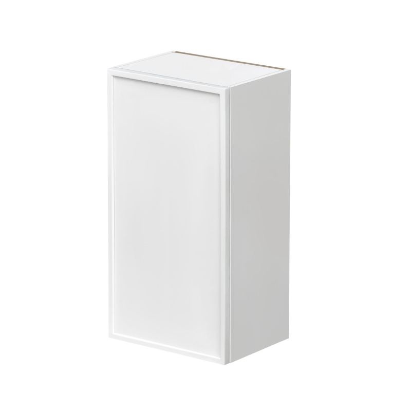 Shady White Slim Shaker Wood Kitchen Wall Cabinet