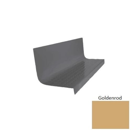 Flextones Goldenrod Type 1701 Distinct Designs Rubber - 20 1/2" X 72" Stair Tread - Rgt Radial Ii Raised Disc Design