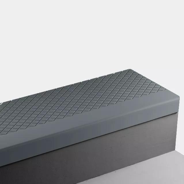 Johnsonite Blue Lagoon Diamond Rubber Stair Tread Trim