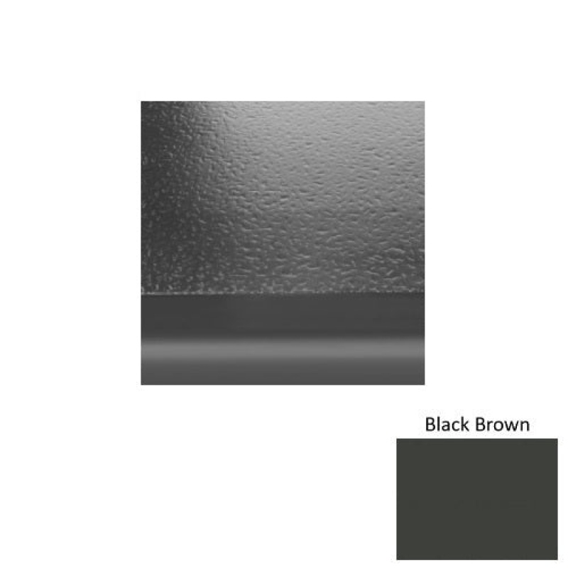 Solid 99 Black Brown Hammered Rubber (Sq) With Black Abrasive Strip Stair Tread - Hammered
