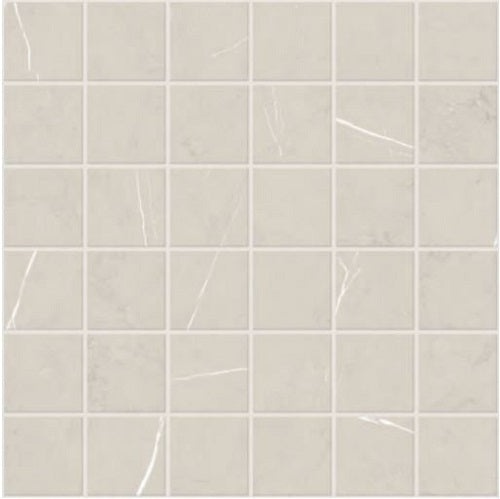 Piasentina Silver Porcelain Mosaic - 13" X 13" - Matte